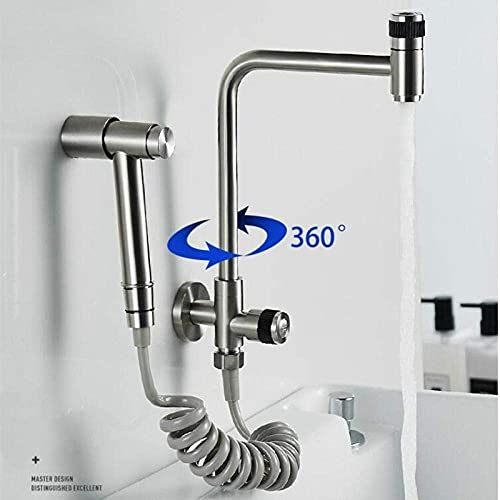 Grifo de cocina morado de pared con función de bidet independiente 6