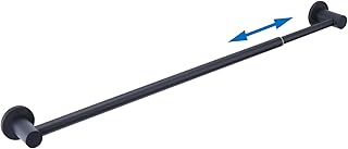 18-31.5 Inches Adjustable Magnetic Towel Bar Holder for Refrigerator, Magnet Flip Calendar Chart Rod for Whiteboard, Black