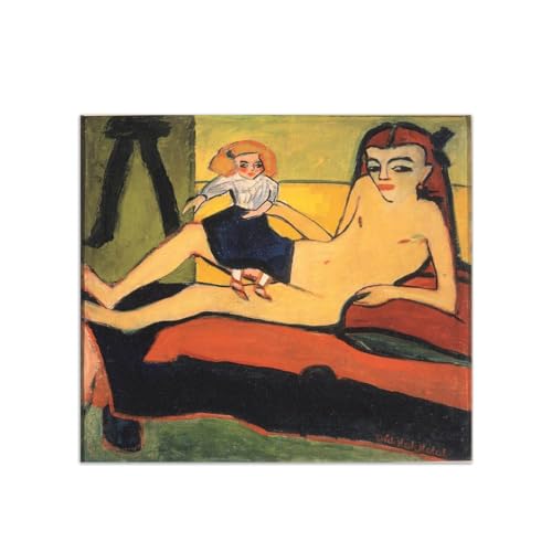 Image sur Toile poster abstrait portrait peinture decoration murale 40x48cm