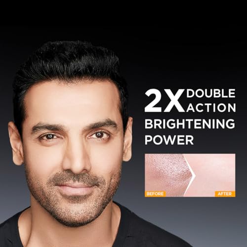 Image of Garnier Men, Face Wash, Brightening & Anti-Pollution, TurboBright Double Action, 155 g (Pack of 2)