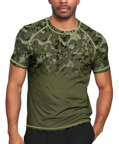 T-Shirt Anti UV Homme à manches courtes pour le sport et surf