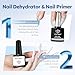 modelones Nail Dehydrator and Primer with Gel Base & Top Coat Set & Builder Nail, Acid Free Acrylic Supplies Primer Glossy Gel Nail Polish Top Coat