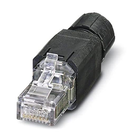 Phoenix 1658008 RJ-45 Black,Transparent - Connector (RJ-45, Black, Transparent, Polyamide, Cat5, Copper, IP20)