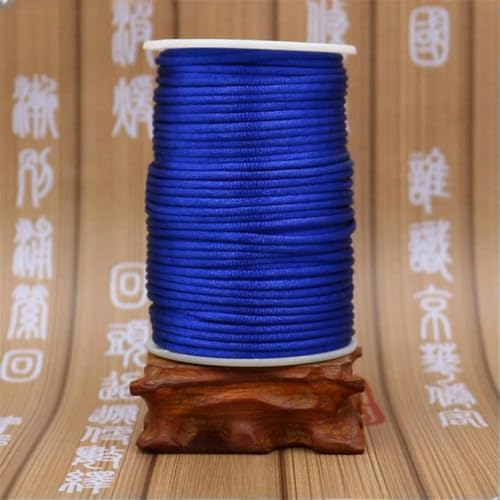 MEIFULLE 10 Yardas 3 mm Cordón de macramé Trenzado de Seda, Hilo de macramé, Nudo Chino, satén, para Hacer Pulseras, Accesorios y Abalorios