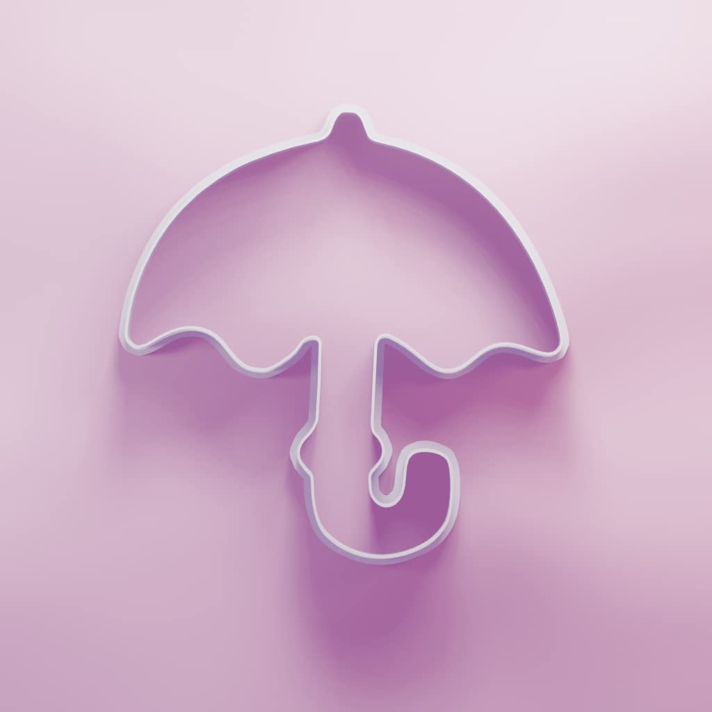 Umbrella Cookie Cutter - 3 Sizes, White, 10cm - Image 3