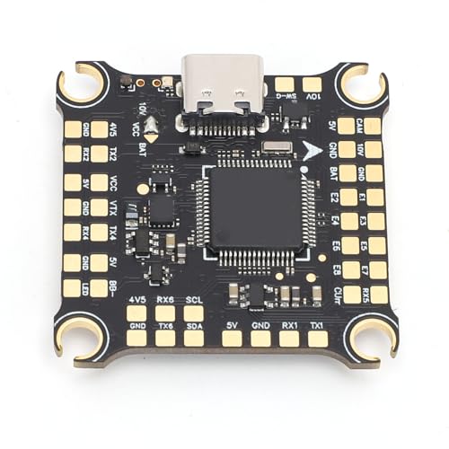 [Design doppio BEC da 50 A] Questo controller di volo da 50 A include un'architettura doppia BEC per supportare le esigenze di distribuzione dell'alimentazione nei gruppi di droni compatibili mantenendo il cablaggio più centralizzato.