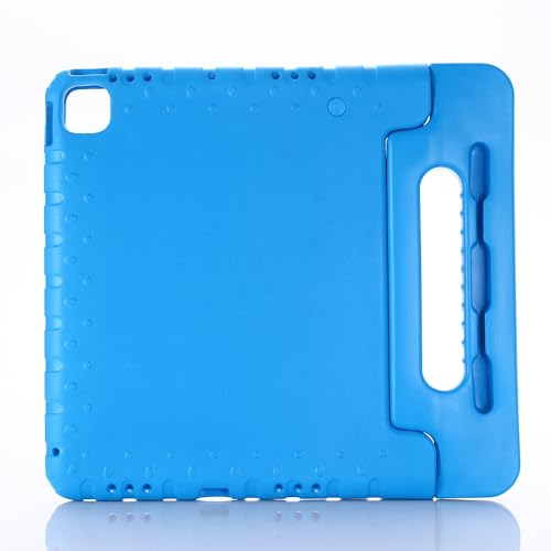 Coque iPad Pro 13 M4 2024 avec porte-crayon intégré et châssis bleu ultra léger