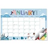 Guasslee Desk Calendar 2026-2027, 18-Month from 2026 Jan. - 2027 Jun, 17'x11.5' Large Monthly Desk Planner with Corner Protectors, Ample Blocks ＆ Notes for Home Office