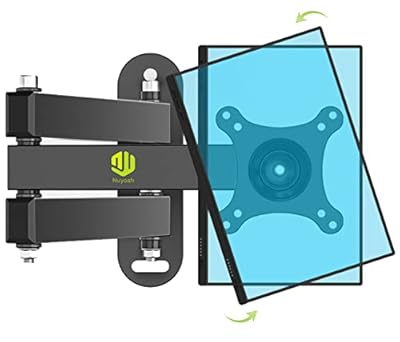 Nuyoah Wall Mount for Echo Show 15, Echo Show 21 Wall Mounting Bracket with 15 Inch Extension Arm, Swivel Tilt Rotation Adjustable Full Motion Monitor Wall Mount, VESA 75, 100