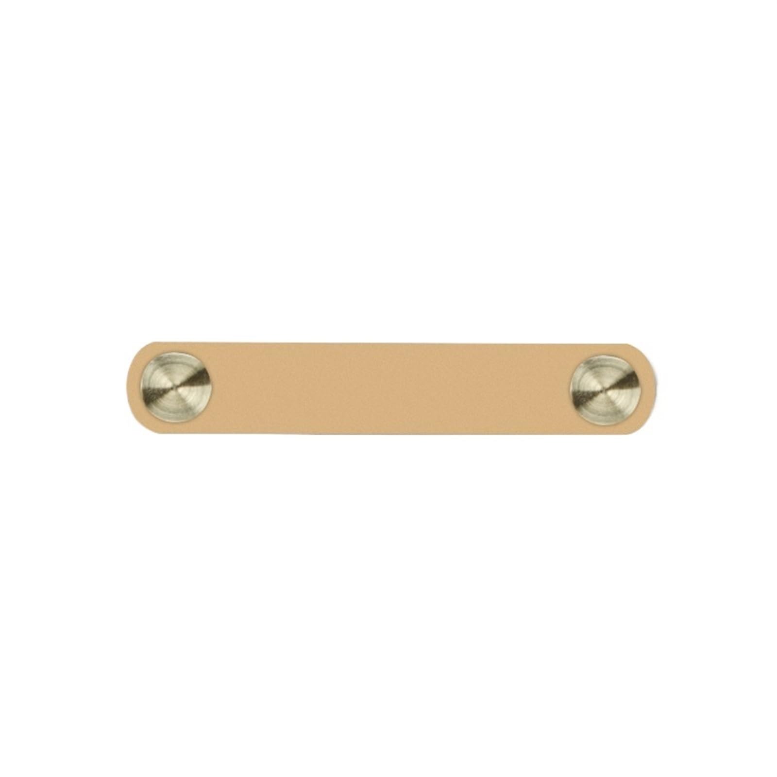 Cqahdsevf Yellow Leather Drawer Pulls, Leather Furniture Handles Drawer Knobs Multicolor 96Mm(Yellow)