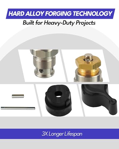 Image of 235014 Prime Spray Drain Valve and 244194 Pump Repair Packing Kit, Replacement for Graco 190ES 210 230 295 390 395 490 495 595 3400 Airless Paint Sprayers