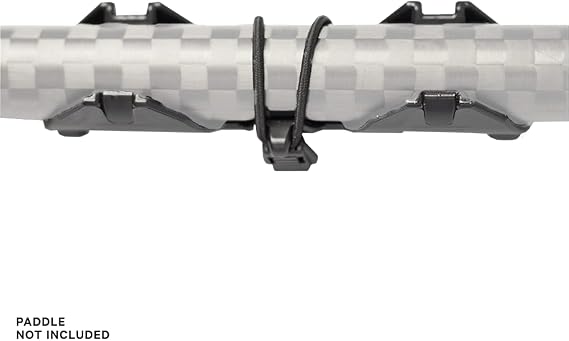 YakAttack PadLoc Kayak Paddle Holder with 2-Screw Universal Mount | Secure Paddle Clip with Two Points of Contact | Fits Standard Oar Shafts | Quiet & Durable | Kayak Accessories | Made in USA