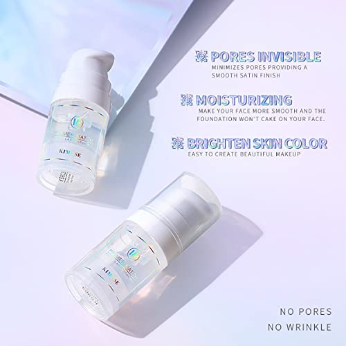 Moisturizing Face Primer, Control Oil Brighten Skin Color Magical Perfecting Mattifying Base, Long Lasting Hydrating, Remove Fine Lines Exfoliating Anti-Oxidation(Gold Foil) #TOP5