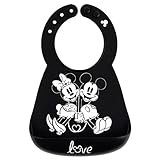 Bumkins Uni Baby Silicone Bib Silikon-Lätzchen, Disney Mickey + Minnie Mouse, 6-24 Monate
