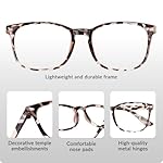 Blue Light Glasses for Woman Men | 99% Blue Light Blocking Glasses for Computer Gaming TV Phone Screen Square Frame | Anti Eyestrain & UV Glare Protection - 5 Pair - Image 5