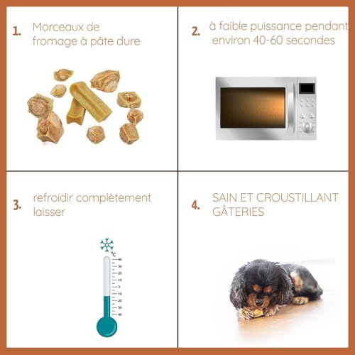 Wildfang® Bâton de Fromage à pâte Dure à mâcher pour Chien I Jouet pour Chien os en Fromage à mâcher-Soin Dentaire et entraînement des Muscles mâchoire I bâton à mâcher Durable & Naturel - Image 7