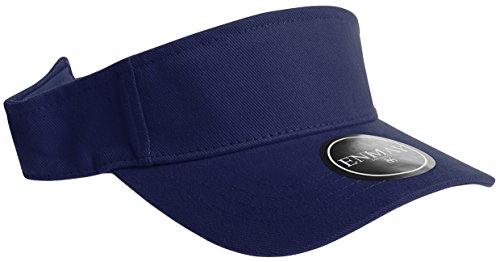 Enimay Sports Tennis Golf Sun Hook Loop Closure Hats Adjustable Velcro Plain Bright Colors Navy …