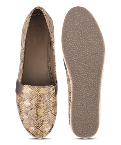 Image of JM LOOKS Women Textured Slip On Loafers with Platform Sole Construction