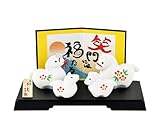 【Amazon.co.jp限定】昭峰 2026年(令和8年) 干支の置物 馬 うま 午年(うま年)開運 だんらん家族 午 (開運シール付)