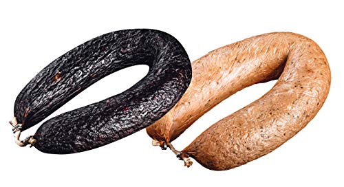 Hausmacher Blutwurst & Leberwurst im Paket (730g) - je ein Ring, handwerkliche Herstellung,...