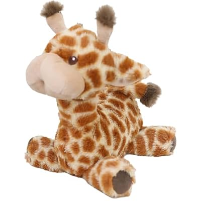 GOOC Kawaii Stuffed Giraffe Animal Fluffy Plush Toy Sitting Baby Giraffe Plushies Doll Anime Gift for Kids or Lover 10 Inch