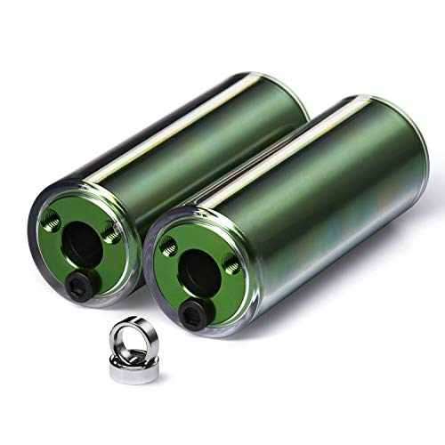 image for 25NINE BMX Bike Pegs – Aluminum Core with PC Outer Sleeve – Green
