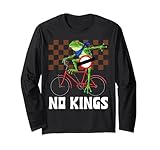 No Kings in Portland Frog Naked Bike Ride Activists Group Long Sleeve T-Shirt