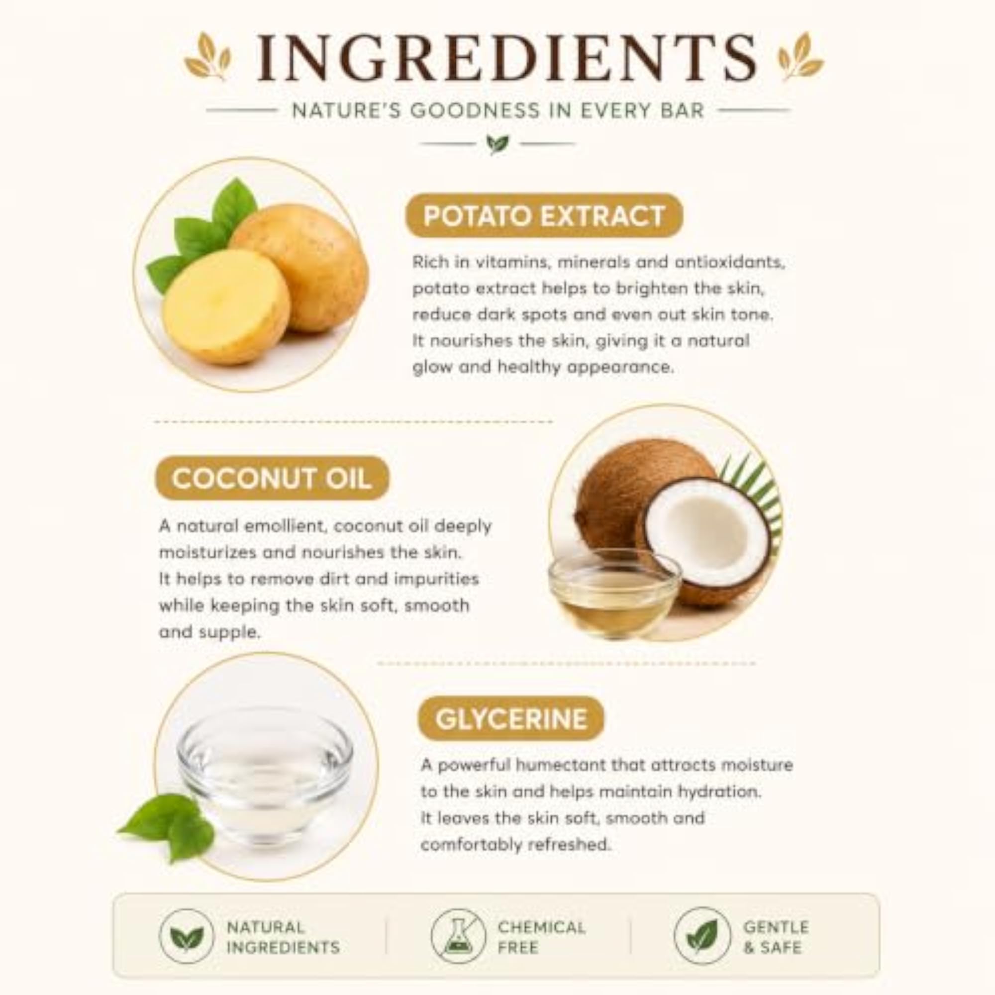 Tanvi Potato Soap, Brightening & Tan Removal Bar