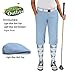 Golf Knickers Ladies Select A Style Outfit - Matching Golf Cap - Light Blue - Waist 14 - Sock - Lt Blue/White