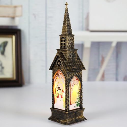 Lámpara de noche LED estilo navideño color bronce miniatura 3
