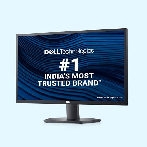 Image of Dell-SE2722H 27 inch (68.58 cm) FHD Monitor 1920 x 1080 at 75Hz, VA Panel, Brightness: 250 cd /m, Contrast Ratio 3000:1, HDMI & VGA, Tilt Adjustment, AMD FreeSync, Flicker-Free, Low Blue Light Technology