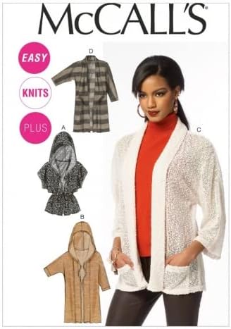 McCall's Ladies Easy Sewing Pattern 6802 Cardigans & Jackets