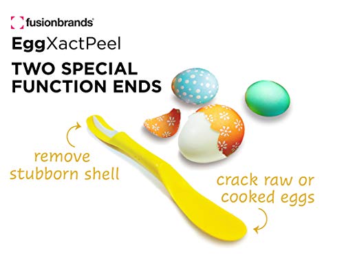Fusionbrands Eggxactpeel Eggshell Peeler, One Size, Yellow