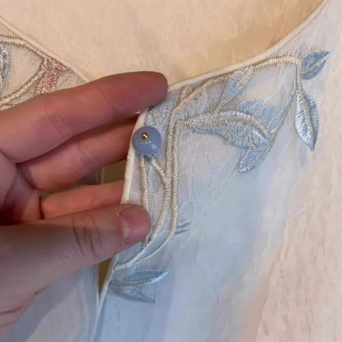 Chal bordado estilo chino para mujer capa sin mangas de otoño 5