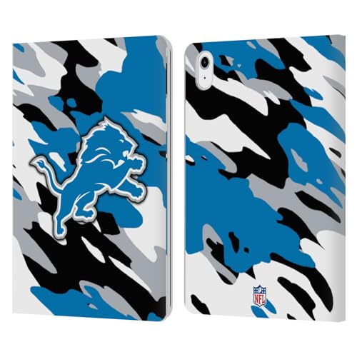 Funda de cuero para iPad Air 2020 acabado camuflaje Detroit Lions