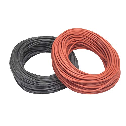 Xenterio SiF Silikon Schaltlitzen-Sortiment, hitzebeständig/kältebeständig,4,0mm², 2x 10m Ringe (rot/schwarz)
