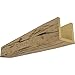 Ekena Millwork BMRW3C0080X060X264NG 3-Sided (U Riverwood Endurathane Faux Wood Ceiling Beam, 8"W x 6"H x 22