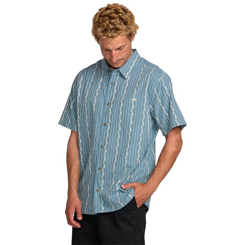 Billabong Men's Sundays Jacquard Short Sleeve Woven Button Down Shirt3