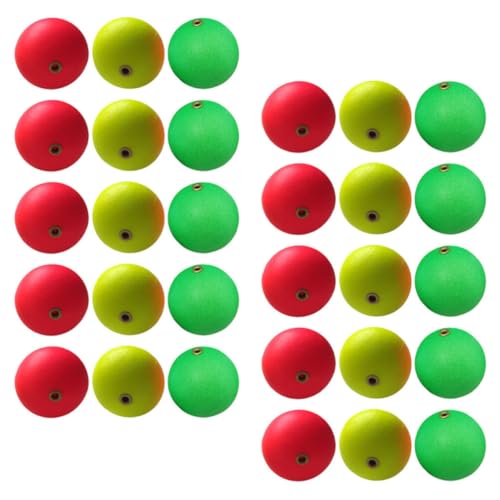 Gadpiparty 30pcs Foam Fishing Bobbers for Hook and Line, Easy Use Buoyancy