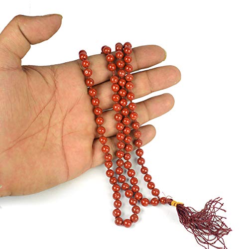Image of Reiki Crystal Products Natural Reiki Feng-Shui Mala Necklace 6 mm Crystal Stone 108 Bead Jaap Mala for Men and Women