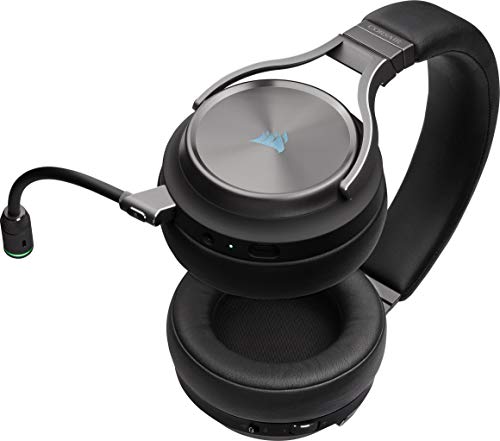 Corsair Virtuoso RGB Wireless SE High-Fidelity Gaming Headset (7.1 Surround Sound, Broadcast-Grade Omni-Directional Microphone with PC, PS4, Switch and Mobile Compatibility) Gunmetal - Image 14