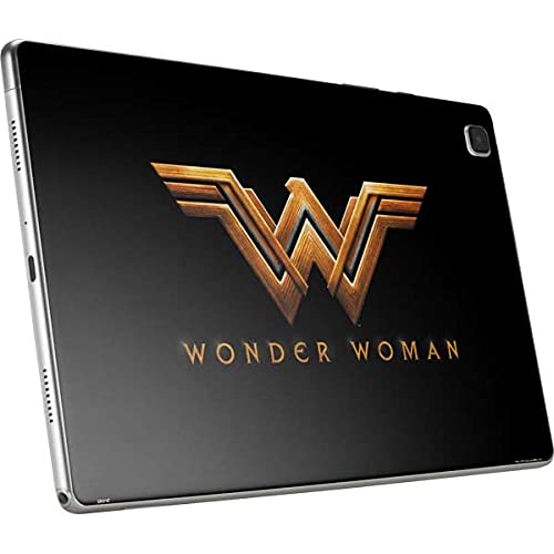 Skinit Tablet Decal Skin Compatible with Samsung Galaxy Tab A7 (2021) - Officially Licensed Warner Bros Wonder Woman Gold Logo Design