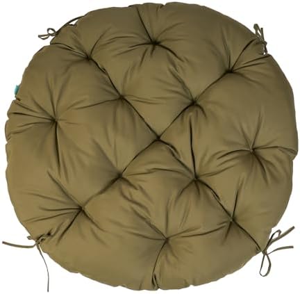 QILLOWAY Outdoor Papasan Chair Cushion 48" Waterproof Round Patio...