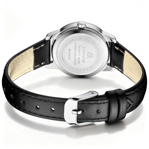 LN LENQIN Ladies Watches Analog Quartz Watch for Women Waterproof Women's Wrist Watches Easy Reader Womens Watch with Leather Strap - Image 3