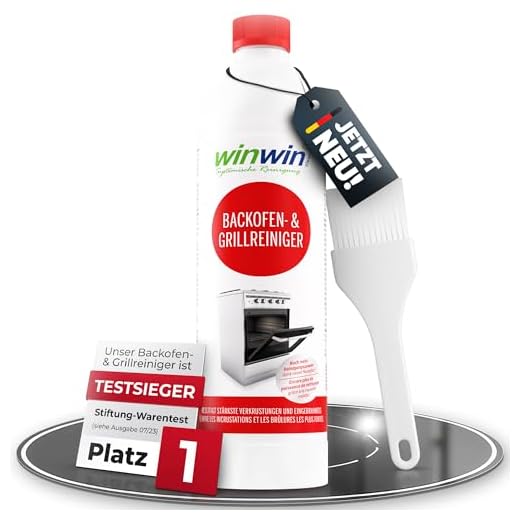 winwin clean Systemische Reinigung - Backofenreiniger 1000ml mit Spezial-Pinsel I JETZT NOCH MEHR REINIGUNGSPOWER!