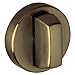 Baldwin 6760 Modern Round Turn Piece for Baldwin Estate Collection, Satin Brass and Black