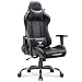 Vitesse Gaming Chair (Sillas Gaming) Video Gaming Chair Ergonomic Computer Desk Chair High Back Racing Style Comfortable Chair Swivel Executive Leather Chair with Lumbar Support and Headrest (Black)