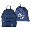 Colourbook Zaino SSC Napoli Dark Blue 25 Litri, Zaino Tempo Libero Sport E Viaggio Unisex, Scomparto Laptop Imbottito, Schienale Air Flow, Tessuto Dust Repellent, Logo 3D