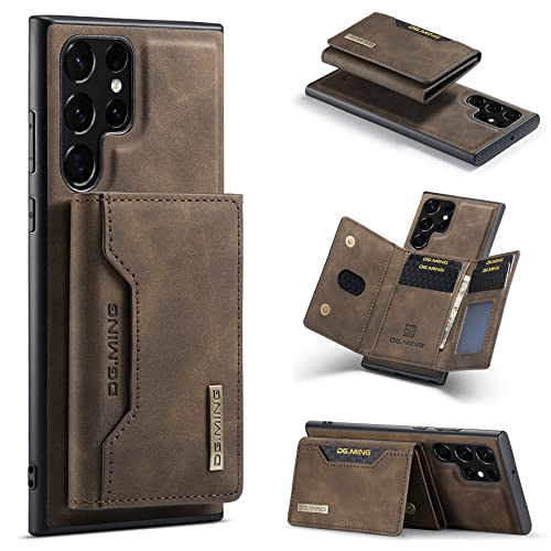 Étui de téléphone avec porte-cartes magnétique amovible pour Samsung S25 Ultra