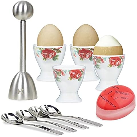Elegant Egg Cups & Cracker Set Cover